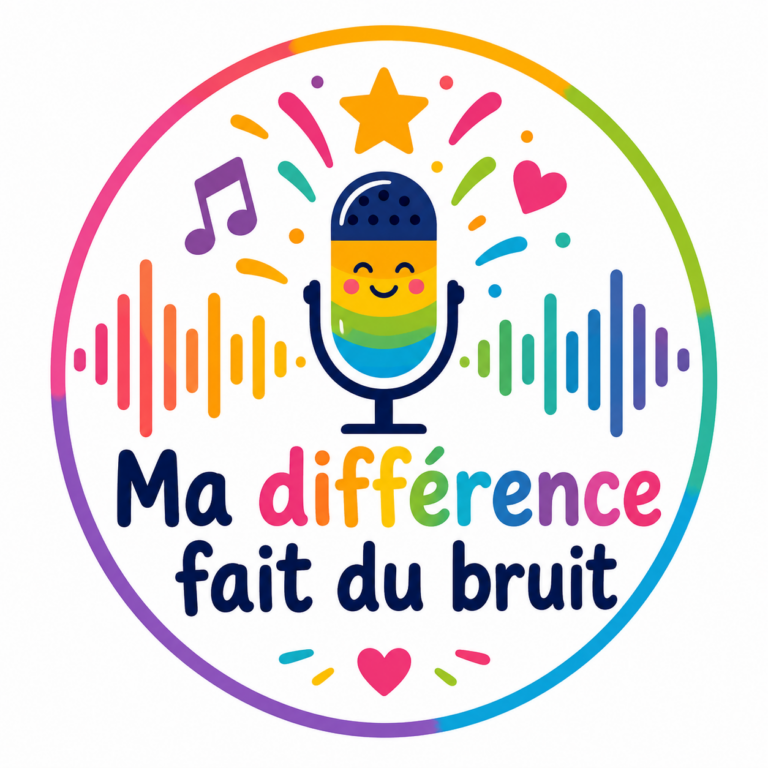 Ma différence fait du bruit : un micro souriant aux couleurs de l’arc-en-ciel